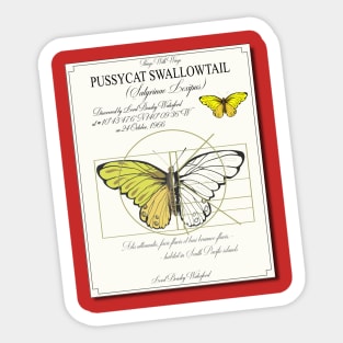 Pussycat Swallowtail Sticker